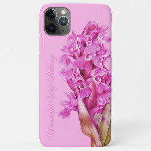 Case-Mate iPhone Case Orchidées fleurs rose aquarelle art personnalisé