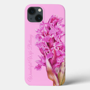 Case-Mate iPhone Case Orchidées fleurs rose aquarelle art personnalisé