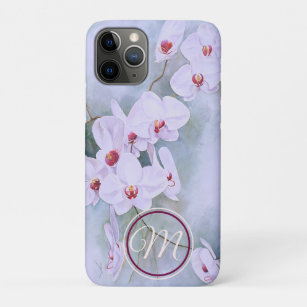 Case-Mate iPhone Case Orchidées Florales Blanches Rubis Aquarelle Throsé