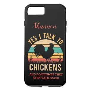 Case-Mate iPhone Case Oui, je parle aux poulets - Parfois ils parlent en