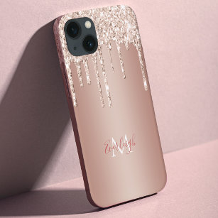 Case-Mate iPhone Case Parties scintillant Rose de luxe avec nom/Monogram
