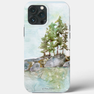Case-Mate iPhone Case Paysage forestier vert Aquarelle 2