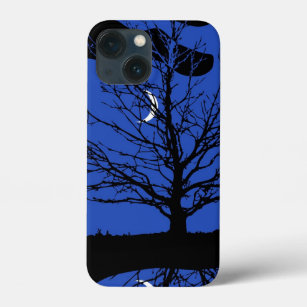 Case-Mate iPhone Case Paysage lunaire en bleu et noir de Cobalt