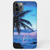 Case-Mate iPhone Case Personnalisé moderne Tropical Island Beach Sunset  (Dos)