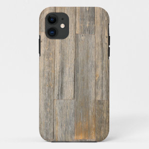 Case-Mate iPhone Case Planches à grains de bois rustique en relief