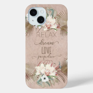 Coque Case-Mate iPhone Relax Dream Love Tropical Blush Pink Orchid Palm