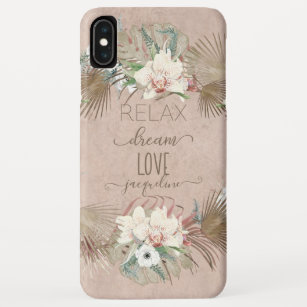 Case-Mate iPhone Case Relax Dream Love Tropical Blush Pink Orchid Palm