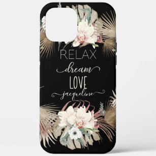 Case-Mate iPhone Case Relax Dream Love Tropical White Orchid Palm Feuill