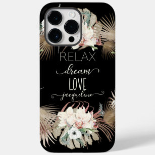 Coque Case-Mate iPhone Relax Dream Love Tropical White Orchid Palm Feuill
