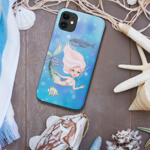 Case-Mate iPhone Case Sirène magique, poisson tropical et baleine Mer oc