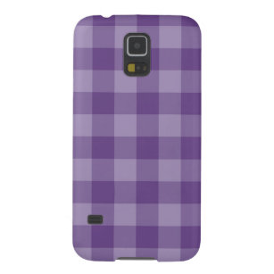 Coque Galaxy S5 Violet à damiers arrière - plan