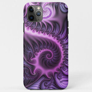 Case-Mate iPhone Case Vivid Cool Abstrait rose violet Fractal Art Spiral