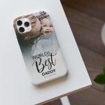 Case-Mate iPhone Case Worlds Best Daddy | Photo<br><div class="desc">Looking for a unique gift for Dad, perfect for fathers day, birthdays or just to say I love you! This simplistic modern design features typography text which reads 'WORLDS BEST DADDY' and your favorite photo. The editable text font style, can be changed by clicking on the customize further link after...</div>