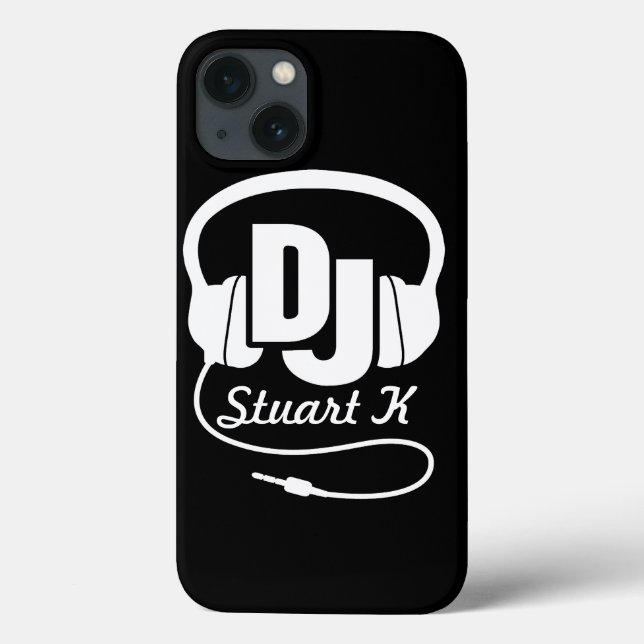 Case-Mate iPhone Casque DJ nommé coque ipad noir et blanc (Verso)
