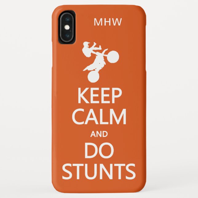 Case-Mate iPhone Conserver Calm & Do Stunts coques monogrammes pers (Dos)