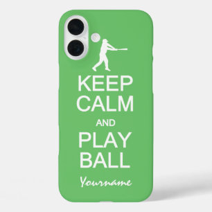 iPhone 16 Plus Conserver le calme et jouer Ball coques de couleur