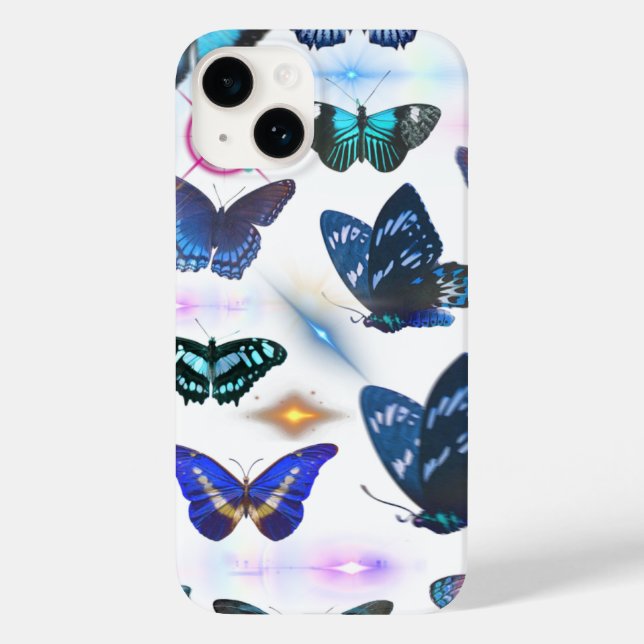 Case-Mate iPhone Coque Butterfly 14 enchanté (Verso)