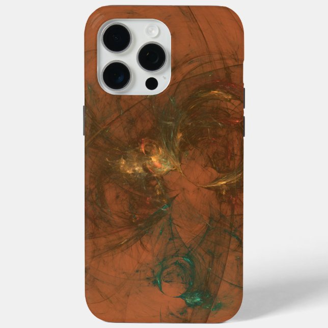 Case-Mate iPhone coque d'art abstrait bronze et olivier (Verso)