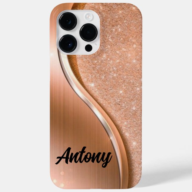 Case-Mate iPhone Coque de nom de la Parties scintillant à bille d'o (Verso)