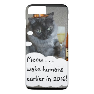 Case-Mate iPhone Coque de résolution du Nouvel An (chat) par RoseWr