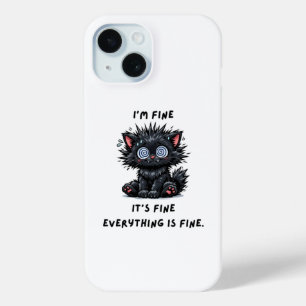 Case-Mate iPhone coque de téléphone chat noir drôle