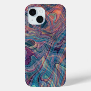 Case-Mate iPhone Coque de téléphone en liquide et marbre céleste mo