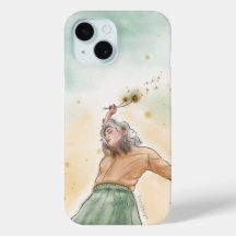 Coque de téléphone | Fille à fleurs