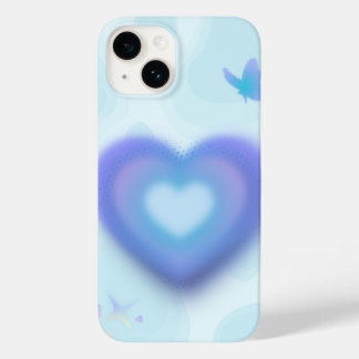 Case-Mate iPhone 🦋 Coque de téléphone Rêve Cœur Bleu
