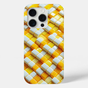 Case-Mate iPhone Coque de téléphone vibrante 3D jaune et blanc bril