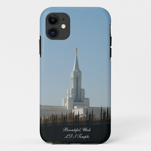 Case-Mate iPhone Coque du temple de Bountih, Utah (Dos)