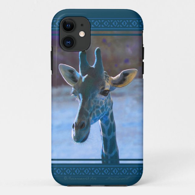 Case-Mate iPhone Coque Giraffe bleue iPhone5 (Dos)
