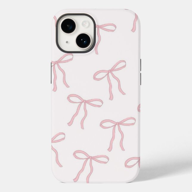 Case-Mate iPhone Coque girly rose petits nœuds de papillon (Verso)