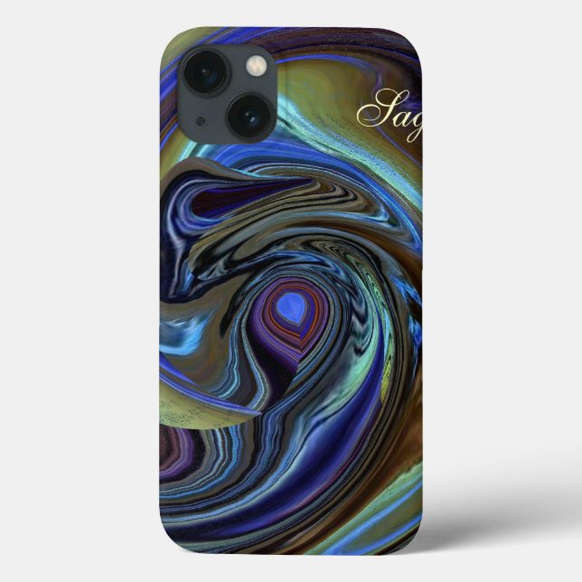 Case-Mate iPhone Coque ipad Abstrait de plumes d'or violet N (Verso)