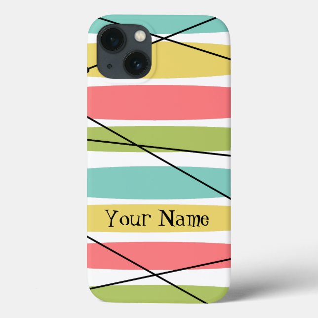 Case-Mate iPhone Coque ipad Dazzle Stripe 'Name' (Verso)