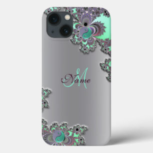 Case-Mate iPhone Coque ipad fractal métallique argenté personnalisé