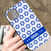 Coque Israël patriotique, bleu David Star / Israël
