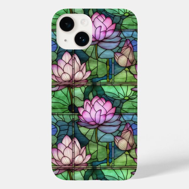 Case-Mate iPhone Coque Lotus Lotus en Verre Trait 14 (Verso)