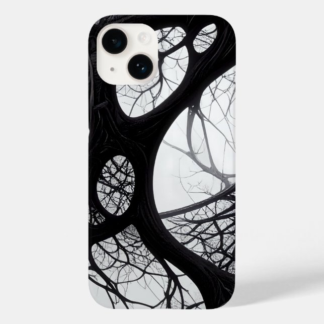 Case-Mate iPhone Coque Motif de racines organiques foncées complexe (Verso)