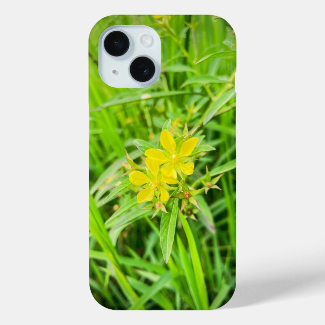 Case-Mate iPhone Coque Plante vert fleurissant - Fleurs Jaunes Desi (Verso)