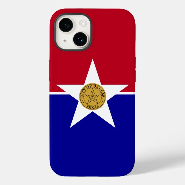 Case-Mate iPhone Coque pomme patriotique-Mate 14, Dallas drapeau (Verso)