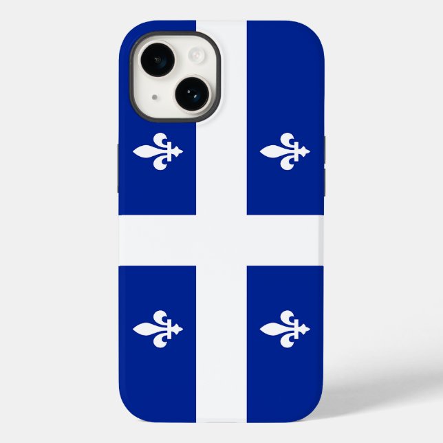 Case-Mate iPhone Coque pomme patriotique-Mate, drapeau du Québec Co (Verso)