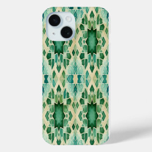 Case-Mate iPhone Coque Téléphone Zellige Algérien Vert et Turquoise