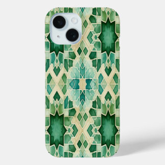 Case-Mate iPhone Coque Téléphone Zellige Algérien Vert et Turquoise