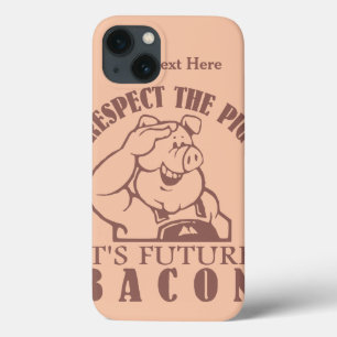 COQUES de couleur personnalisés PIG TO BACON