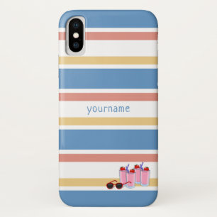 Pour iPhone Coques de monogramme personnalisé Summer Fun