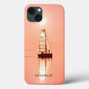 Pour iPhone Coques monogrammes personnalisés de Sailing Away