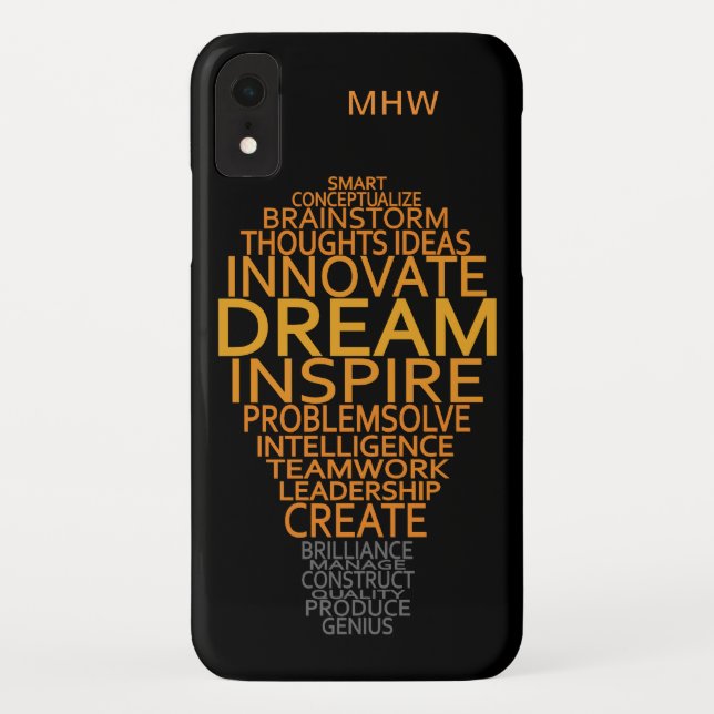 Case-Mate iPhone Coques monogrammes personnalisés Inspirational Lig (Dos)