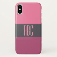 Coques monogrammes personnalisés Wide Stripes