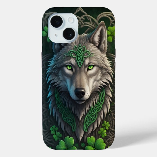 Case-Mate iPhone Coques Shamrocks Emerald Green (Verso)