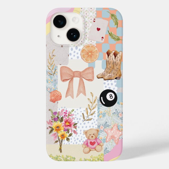 Case-Mate iPhone Coquette Vibrant Coque de collage tendance (Verso)